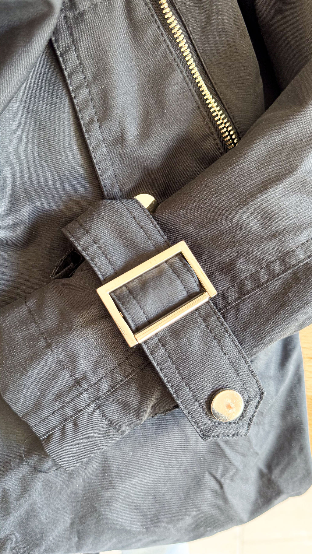 Parka noire Mango femme taille M mi-saison doublure amovible très bon état
