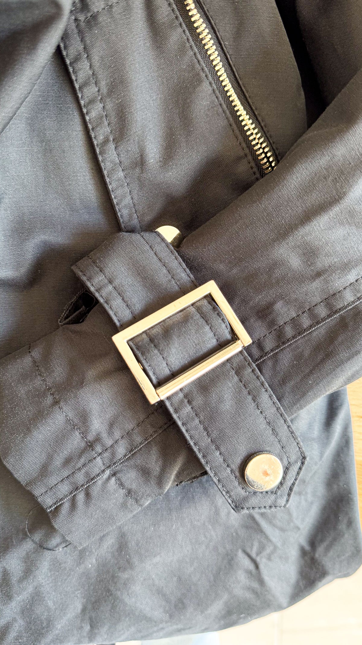 Parka noire Mango femme taille M mi-saison doublure amovible très bon état