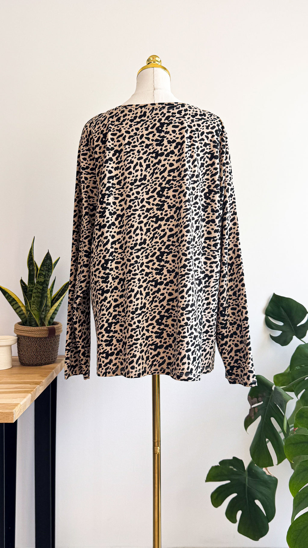 Haut léopard Modavista T50/52 coton manches longues