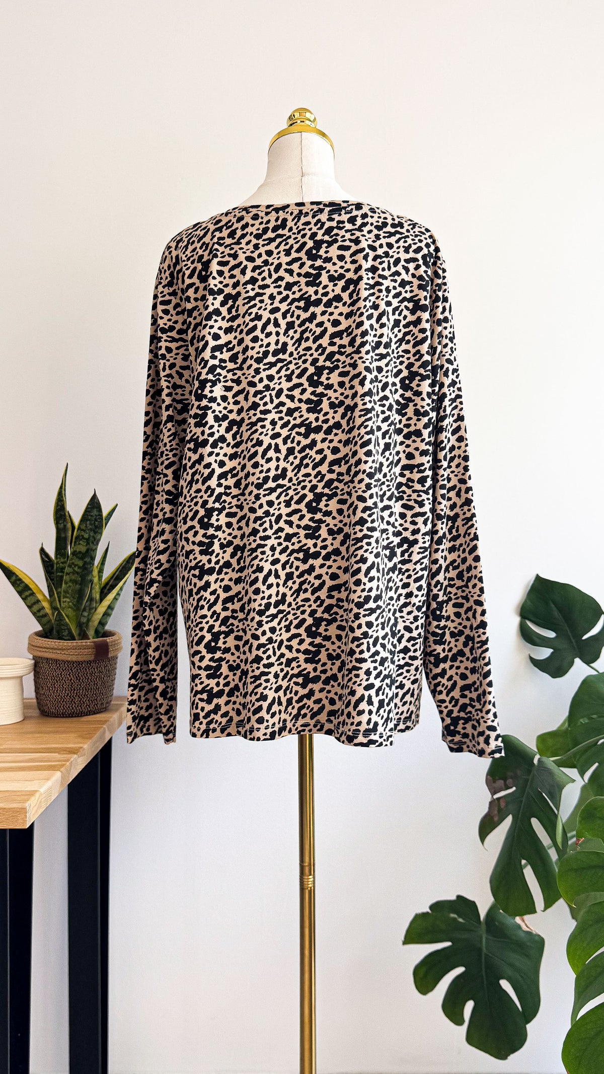Haut léopard Modavista T50/52 coton manches longues