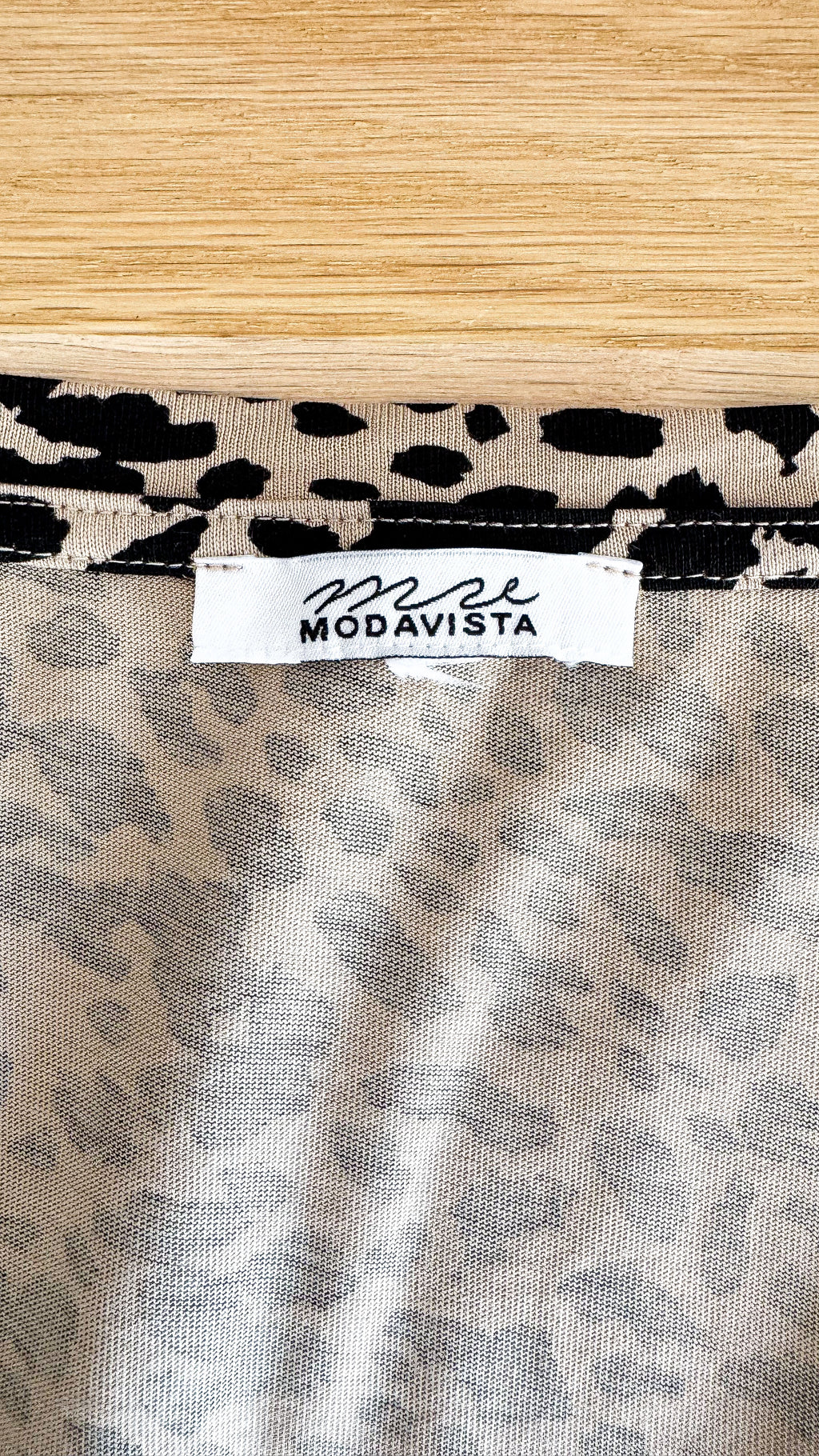 Haut léopard Modavista T50/52 coton manches longues