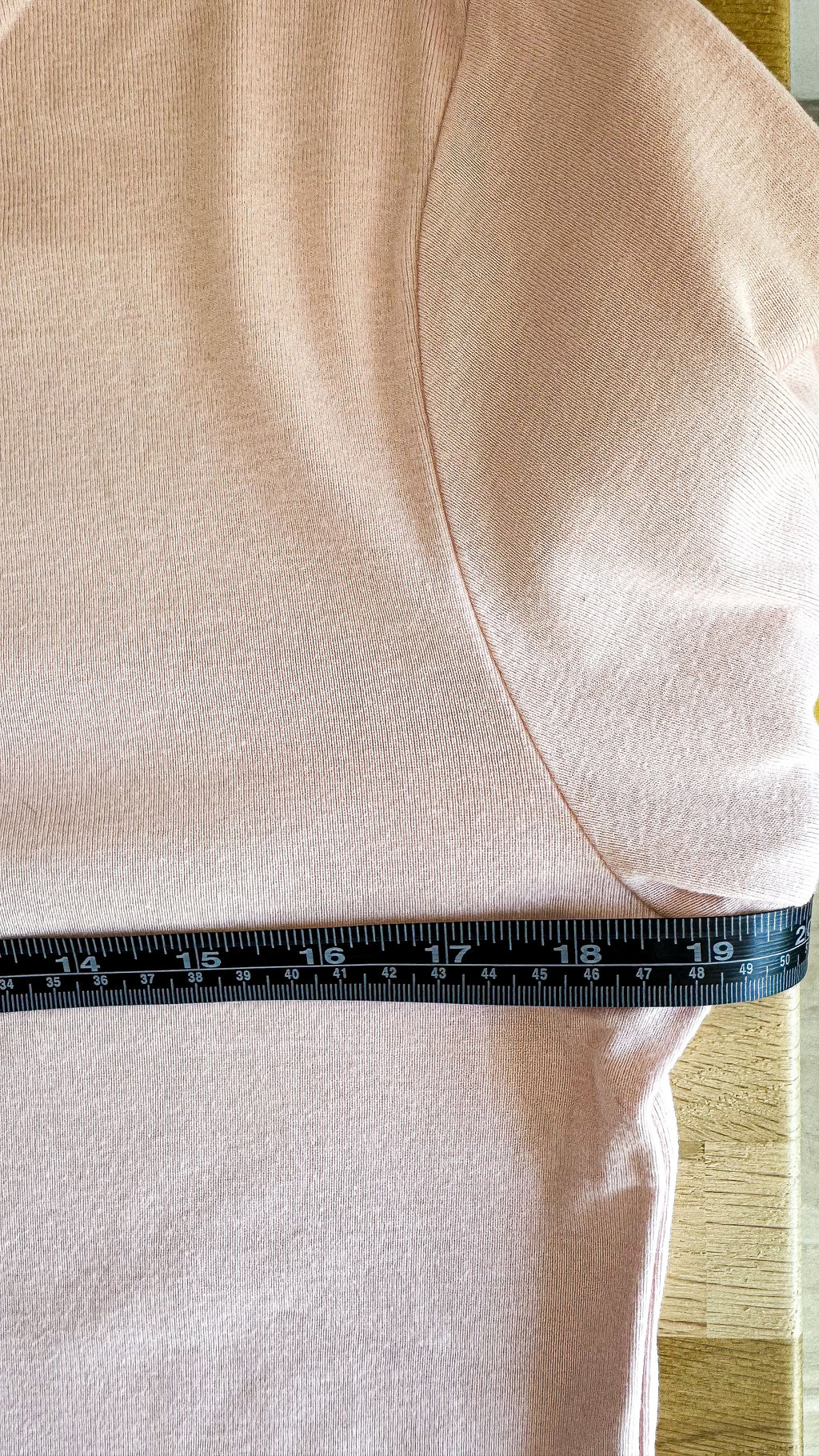 Haut rose pâle Dorotennis coton manches longues T38/40