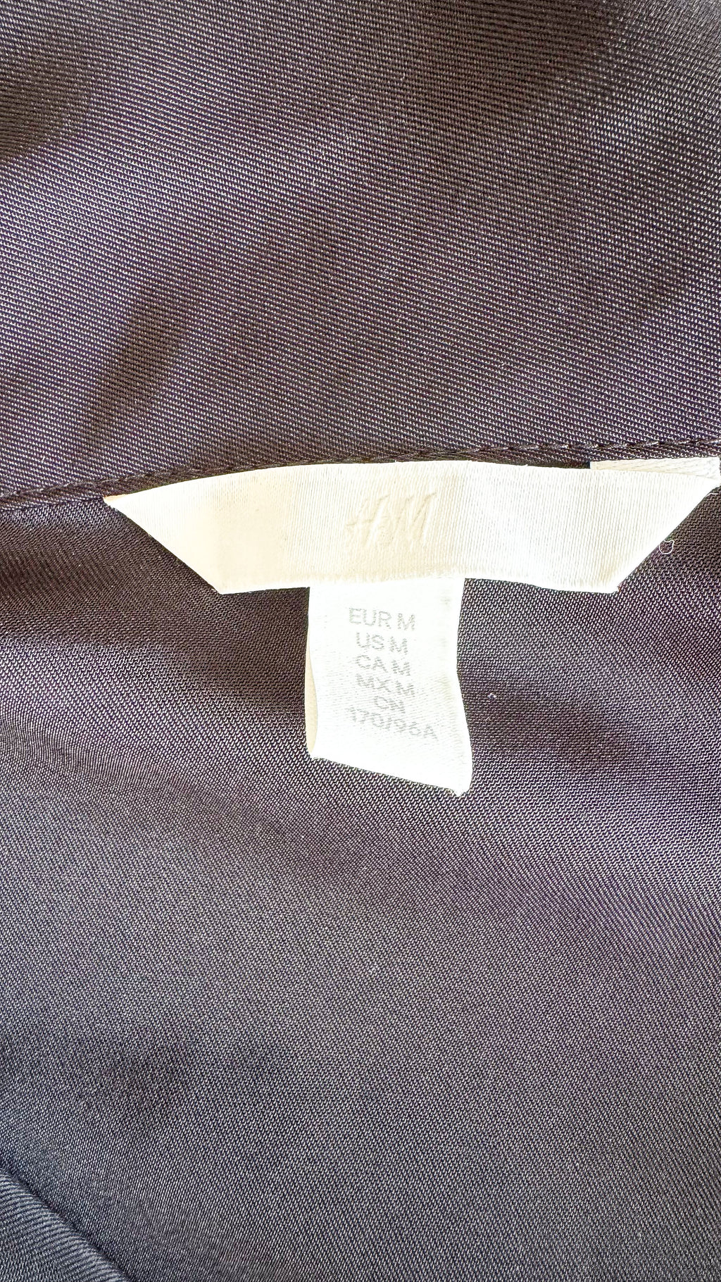 Blouse noire  H&M volant oversize fluide taille M