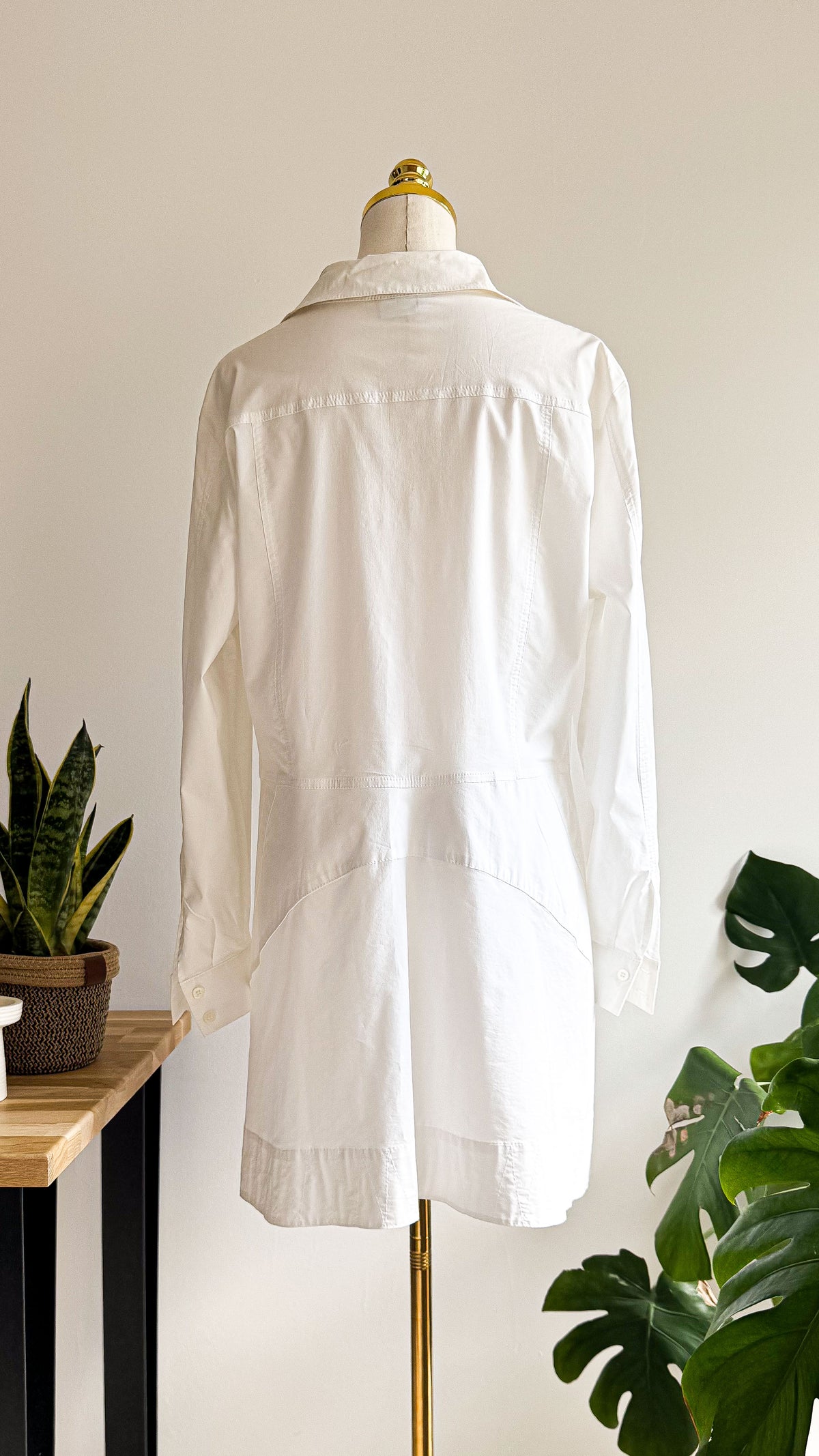 Chemise Alba Moda blanche élégante coton taille 46 chic