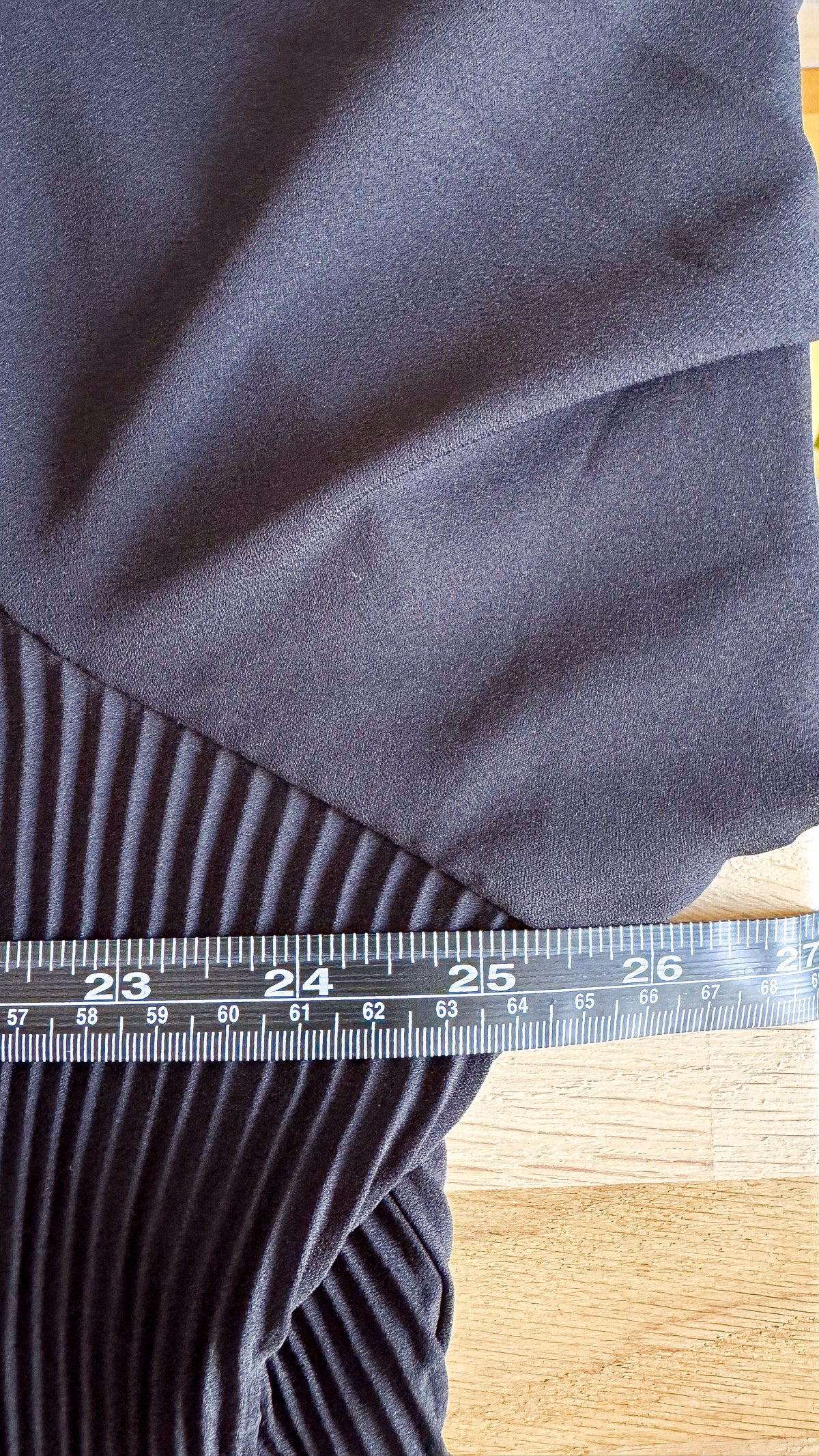Blouse noire plissée Gémo fluide manches longues taille XL/XXL