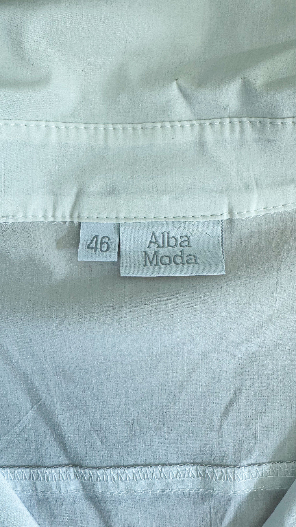 Chemise Alba Moda blanche élégante coton taille 46 chic