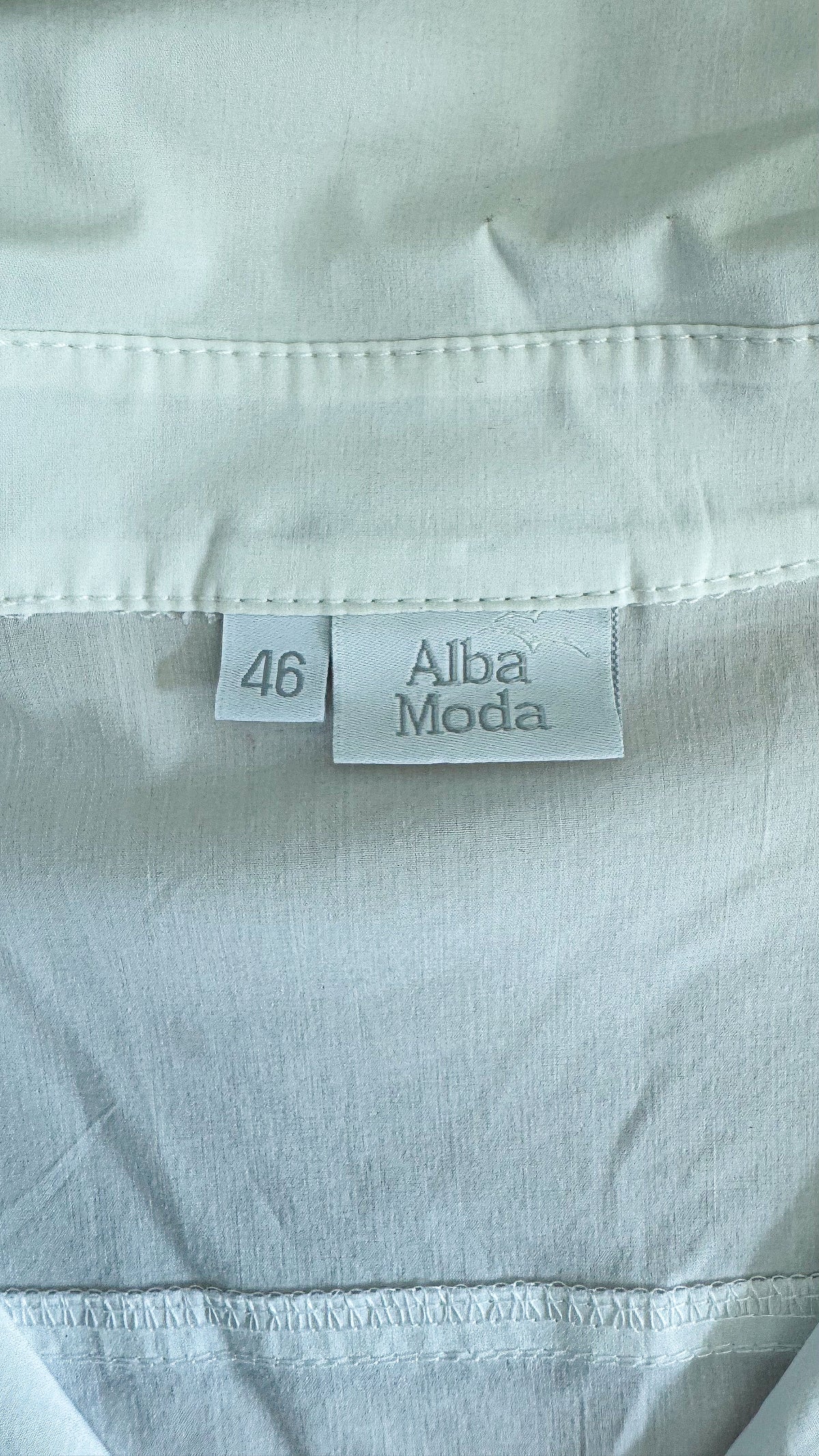 Chemise Alba Moda blanche élégante coton taille 46 chic