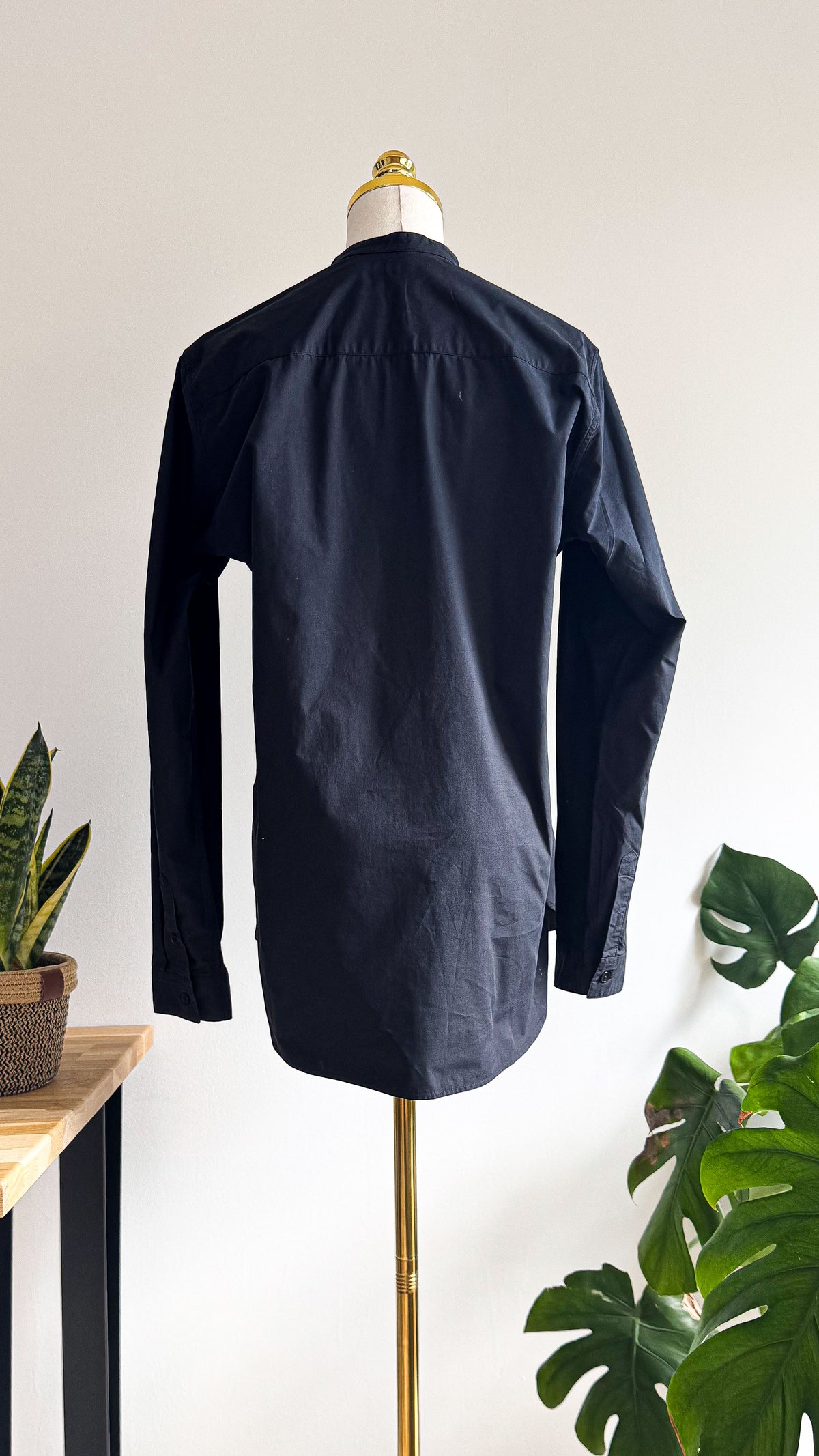 Chemise The Kooples noire brodée coton taille 40 chic