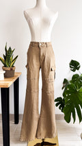 Jean cargo flare beige Shein taille 40 neuf étiquette