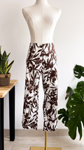 Pantacourt fluide imprimé marron blanc Project Moda 46 48