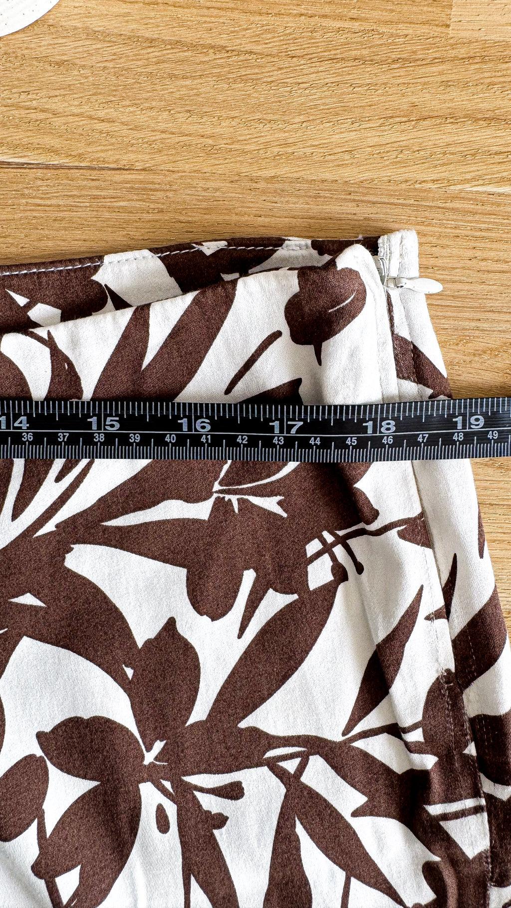 Pantacourt fluide imprimé marron blanc Project Moda 46 48