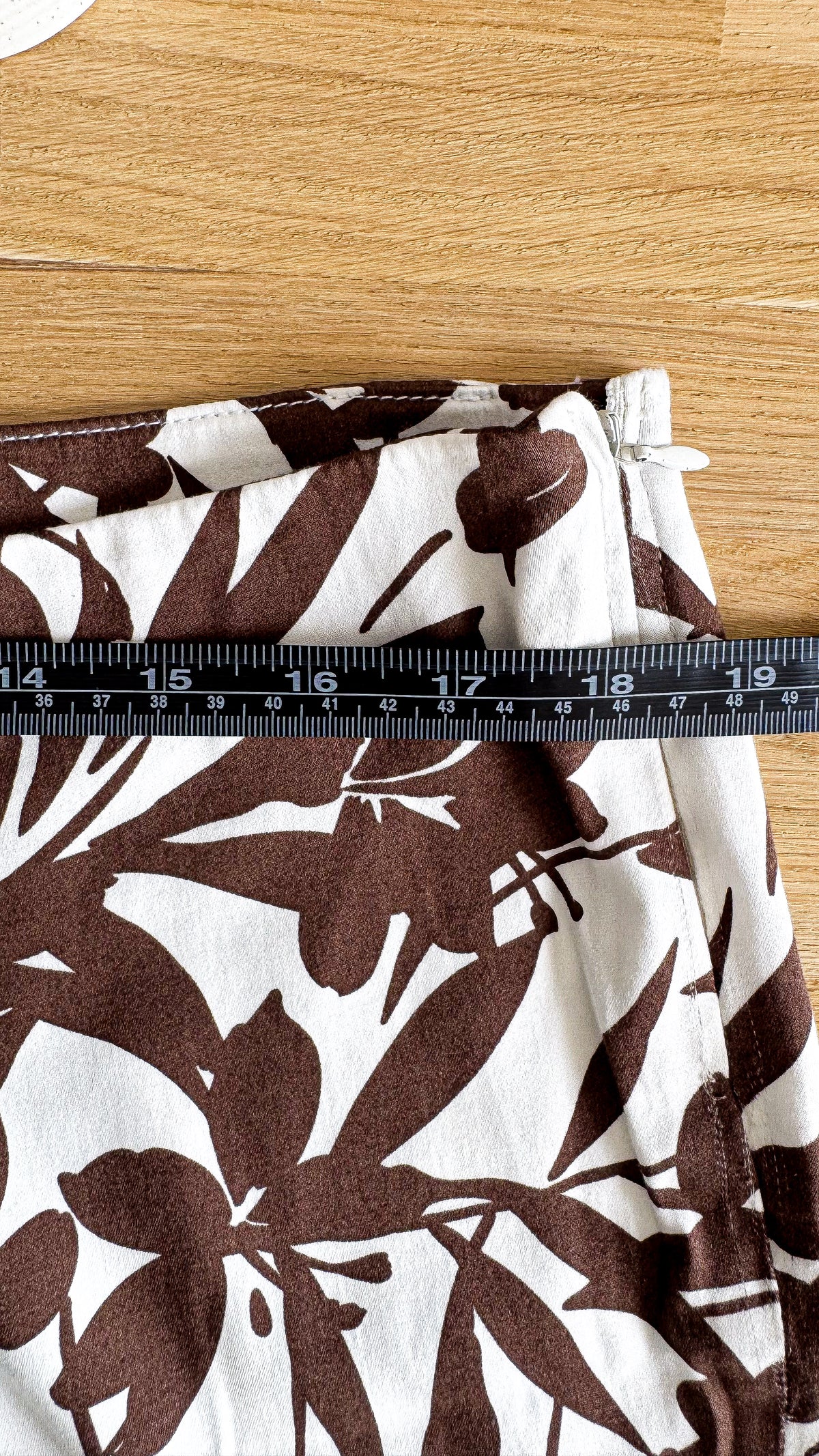Pantacourt fluide imprimé marron blanc Project Moda 46 48