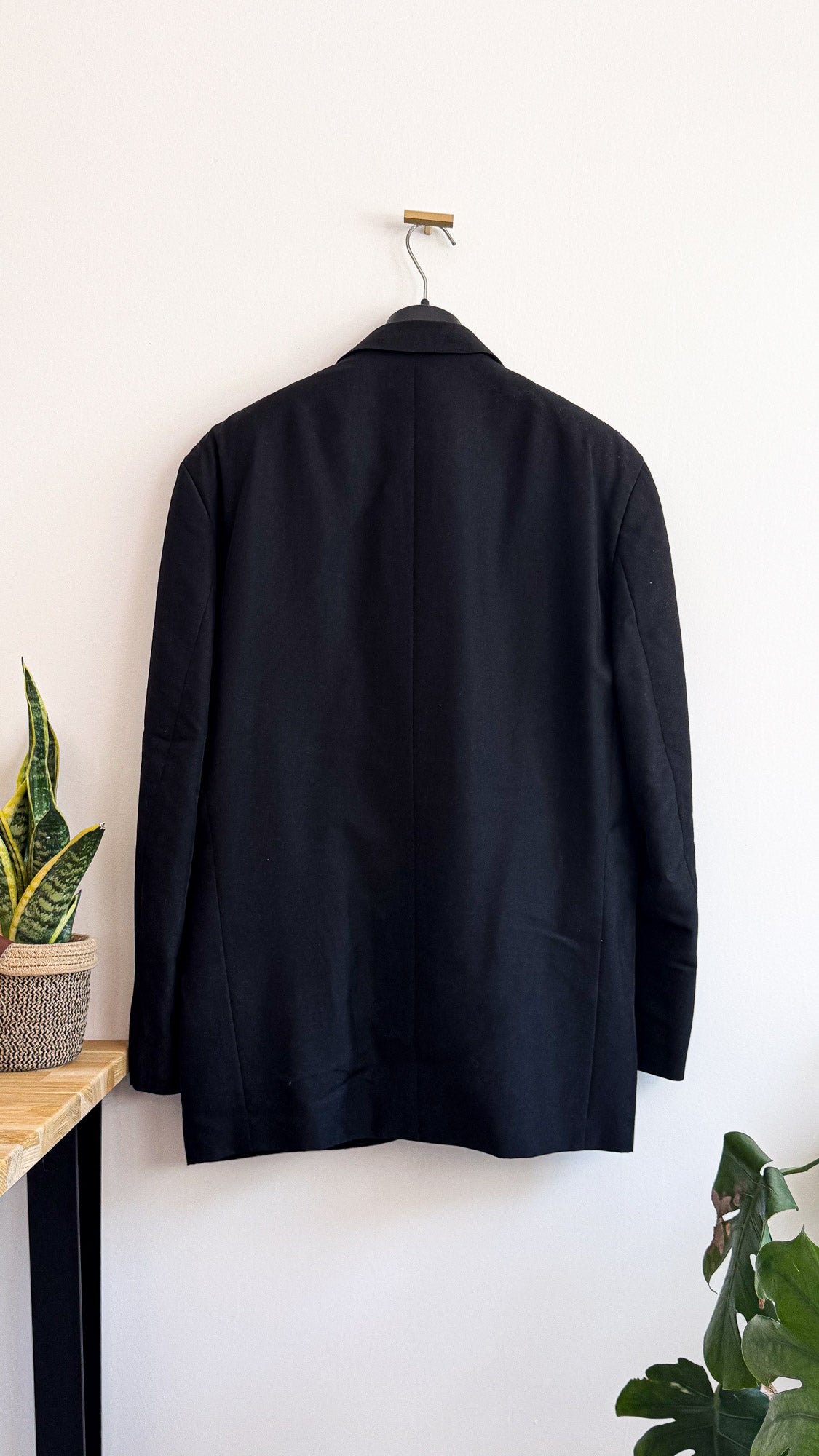 Costume homme noir tailleur veste 54 pantalon 46 élégant cérémonie