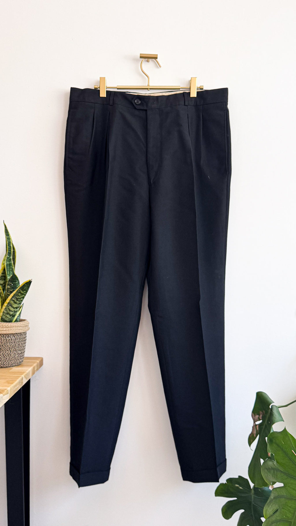 Costume homme noir tailleur veste 54 pantalon 46 élégant cérémonie