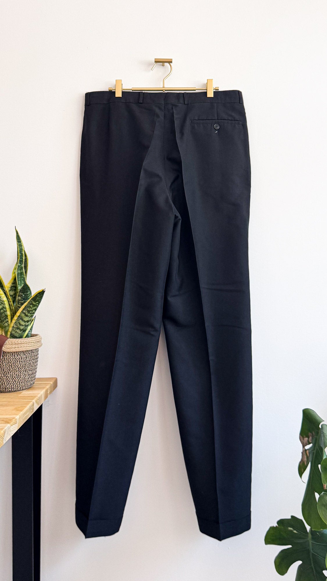 Costume homme noir tailleur veste 54 pantalon 46 élégant cérémonie