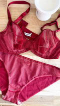 Ensemble résille rouge 85B - Chantal Thomass