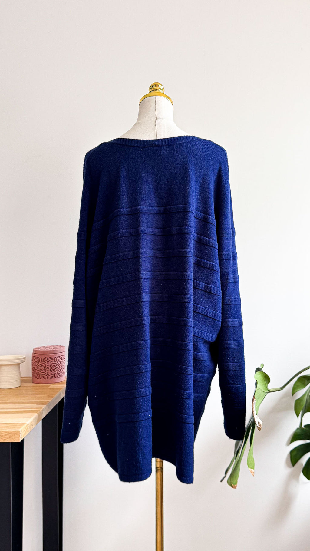 Yessica C&A electric blue oversized sweater size 58/60