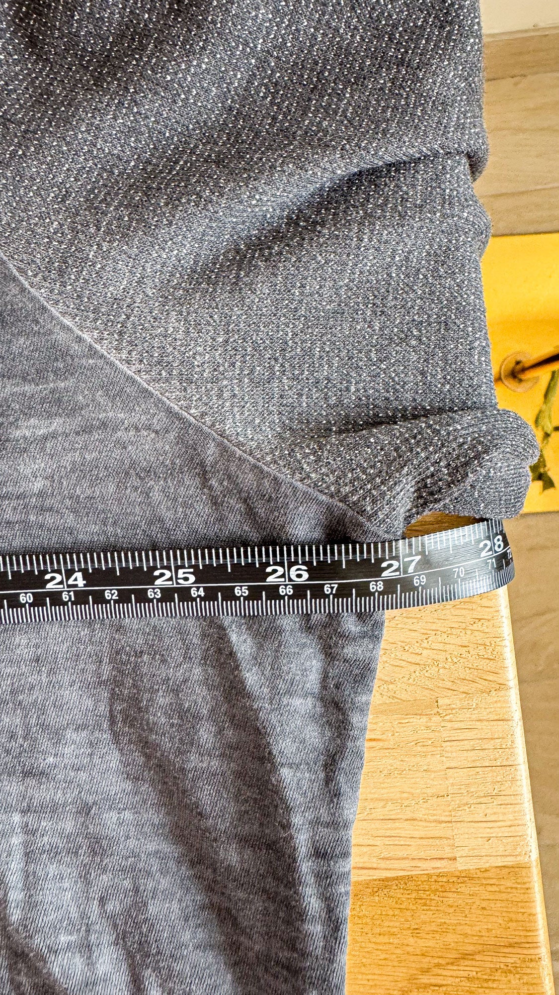 Pull étoile Ulla Popken gris pailleté grande taille 50/52