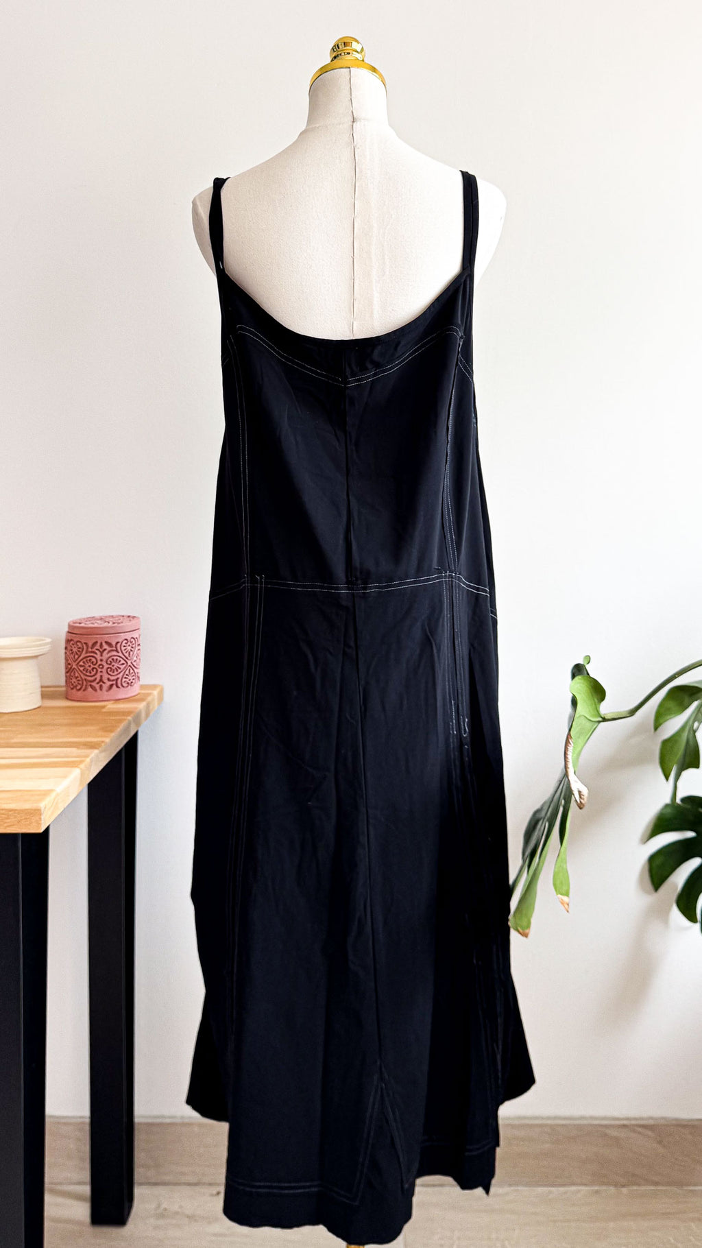Robe longue asymétrique surpiqûres 50 - Frec