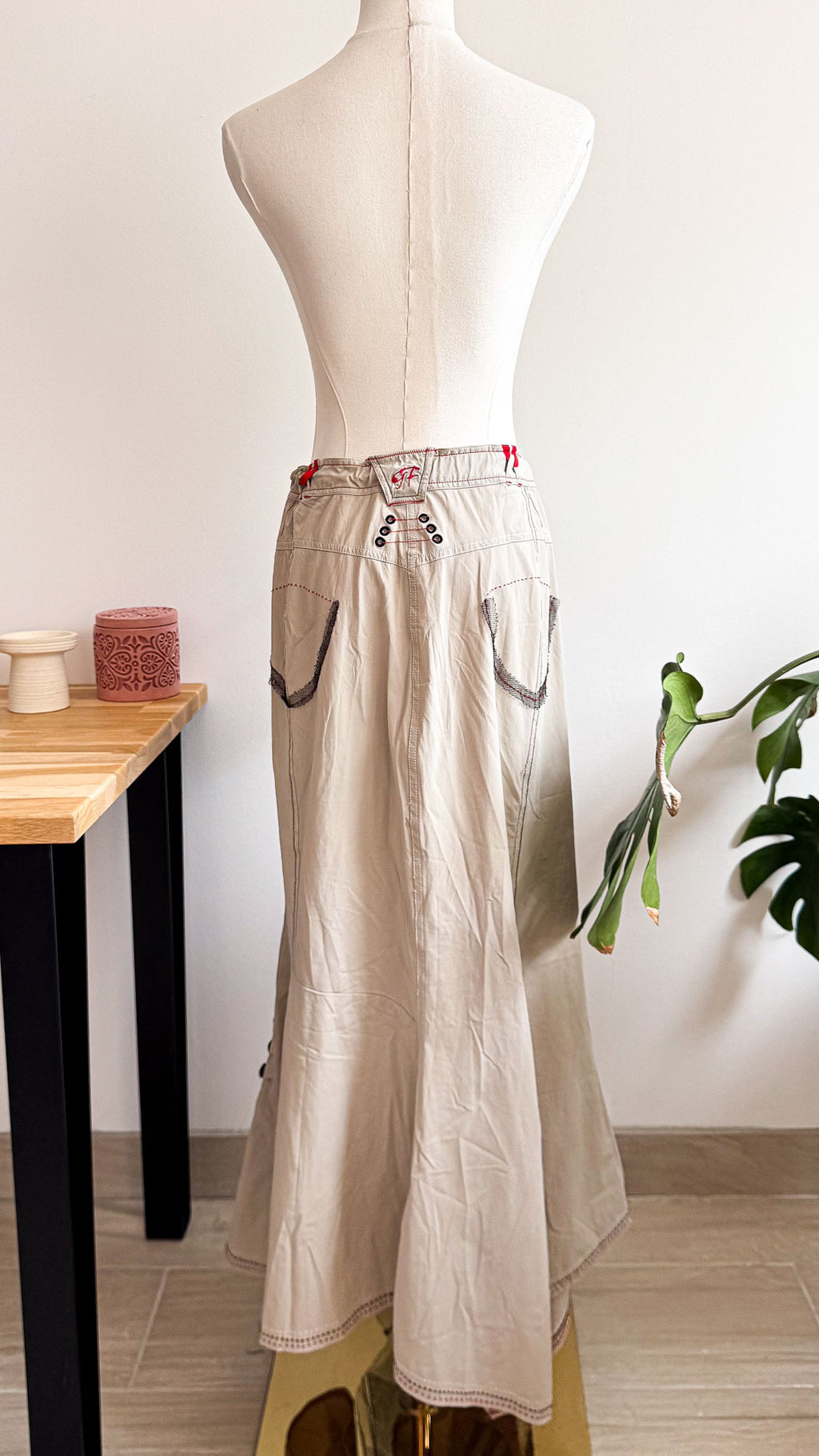 Ensemble veste jupe imprimé portrait sequins - Giani F