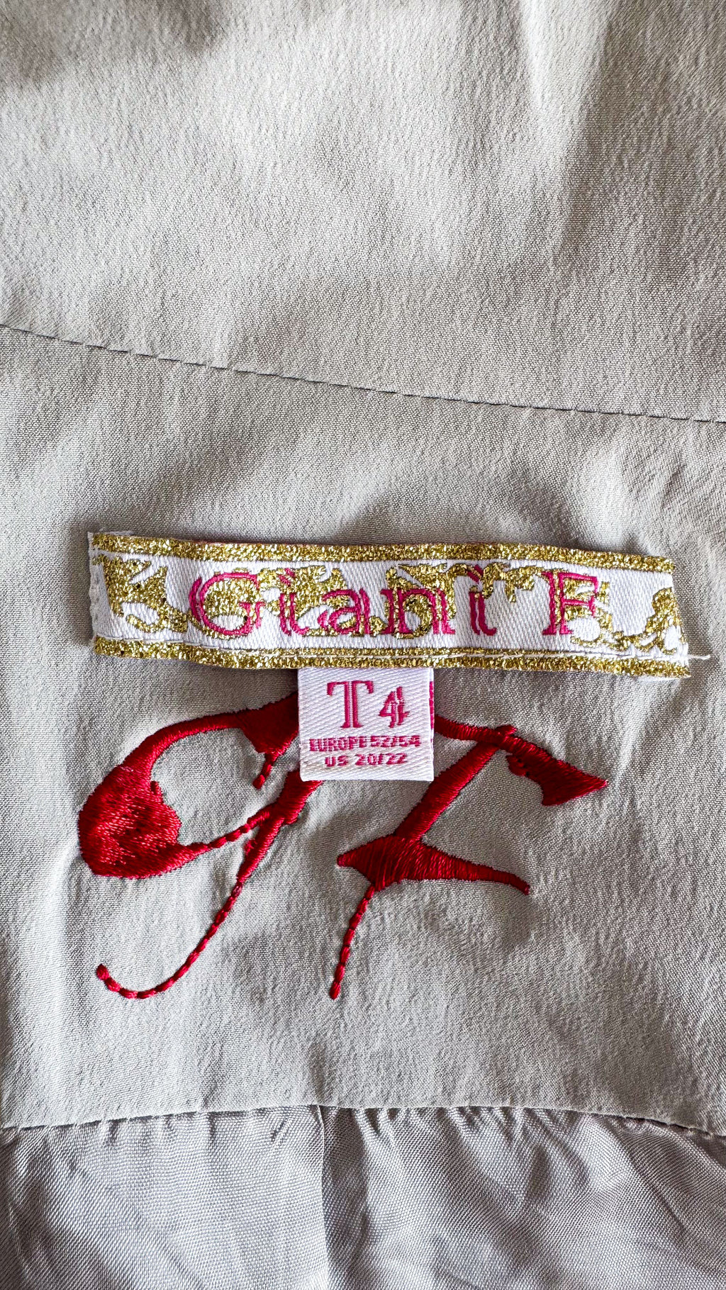 Ensemble veste jupe imprimé portrait sequins - Giani F
