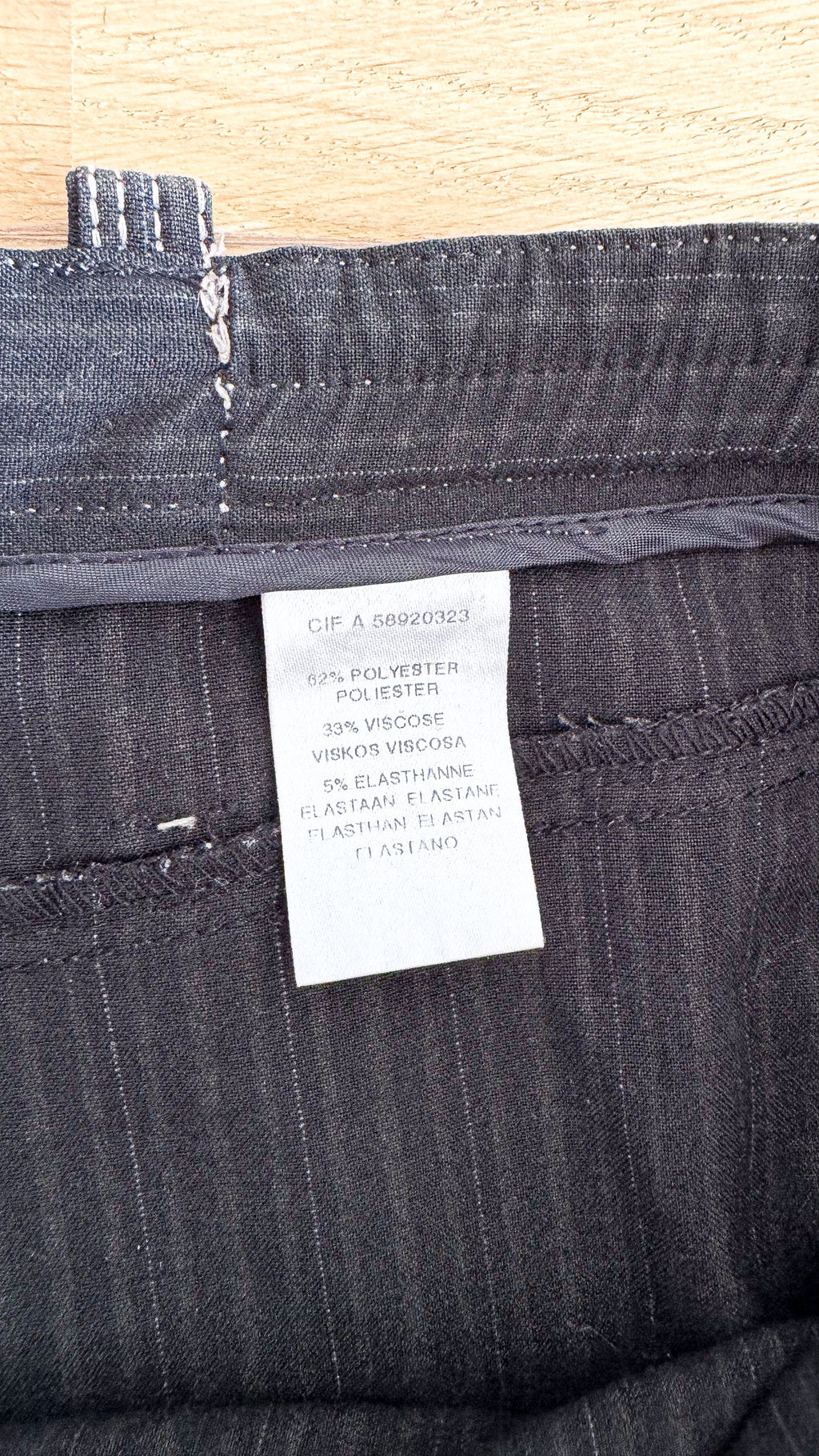 Ensemble veste pantalon rayé surpiqûres - Taillissime