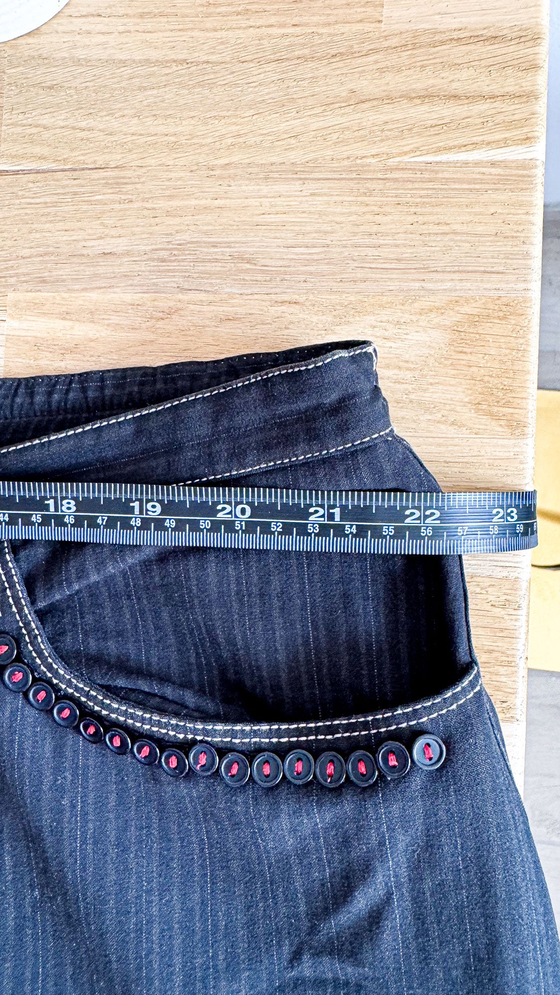 Ensemble veste pantalon rayé surpiqûres - Taillissime