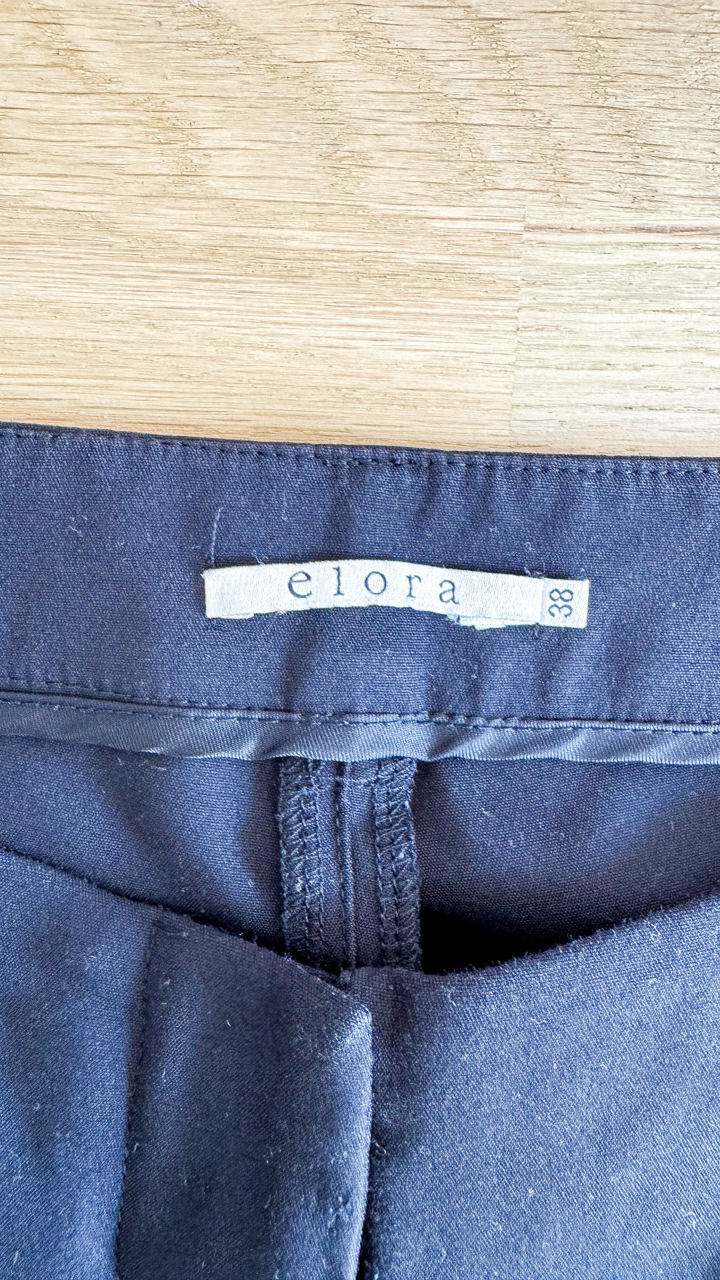 Pantalon noir tailleur droit 38 - Elora