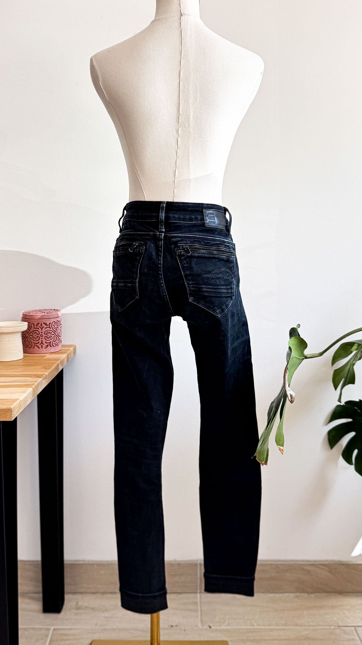 Jean skinny noir délavé W26 (36) - G-Star Raw