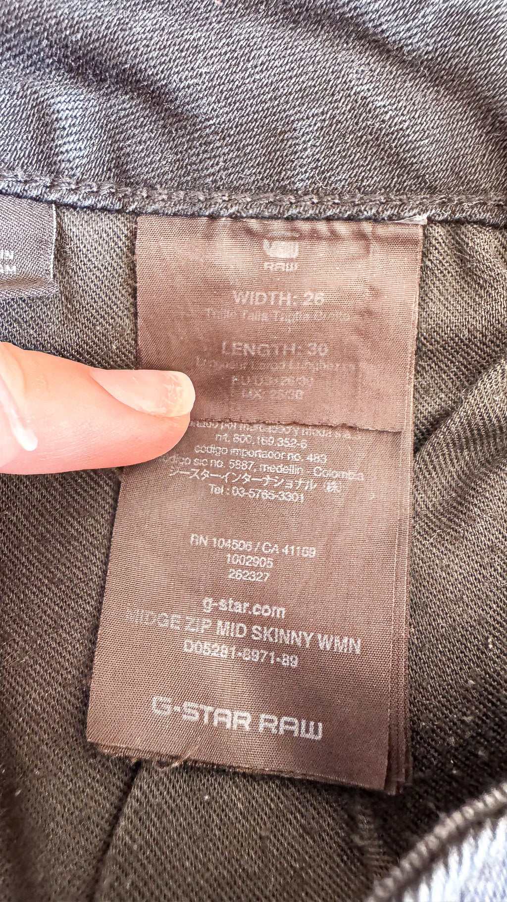 Jean skinny noir délavé W26 (36) - G-Star Raw