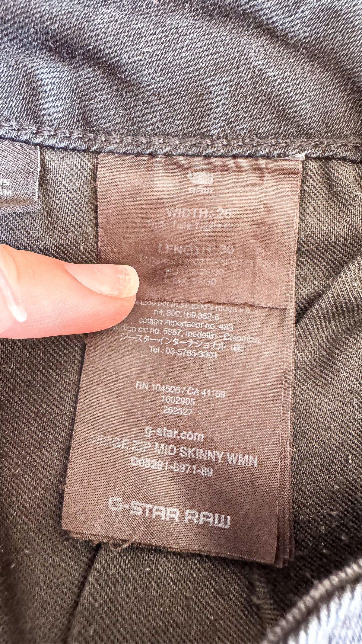 Jean skinny noir délavé W26 (36) - G-Star Raw