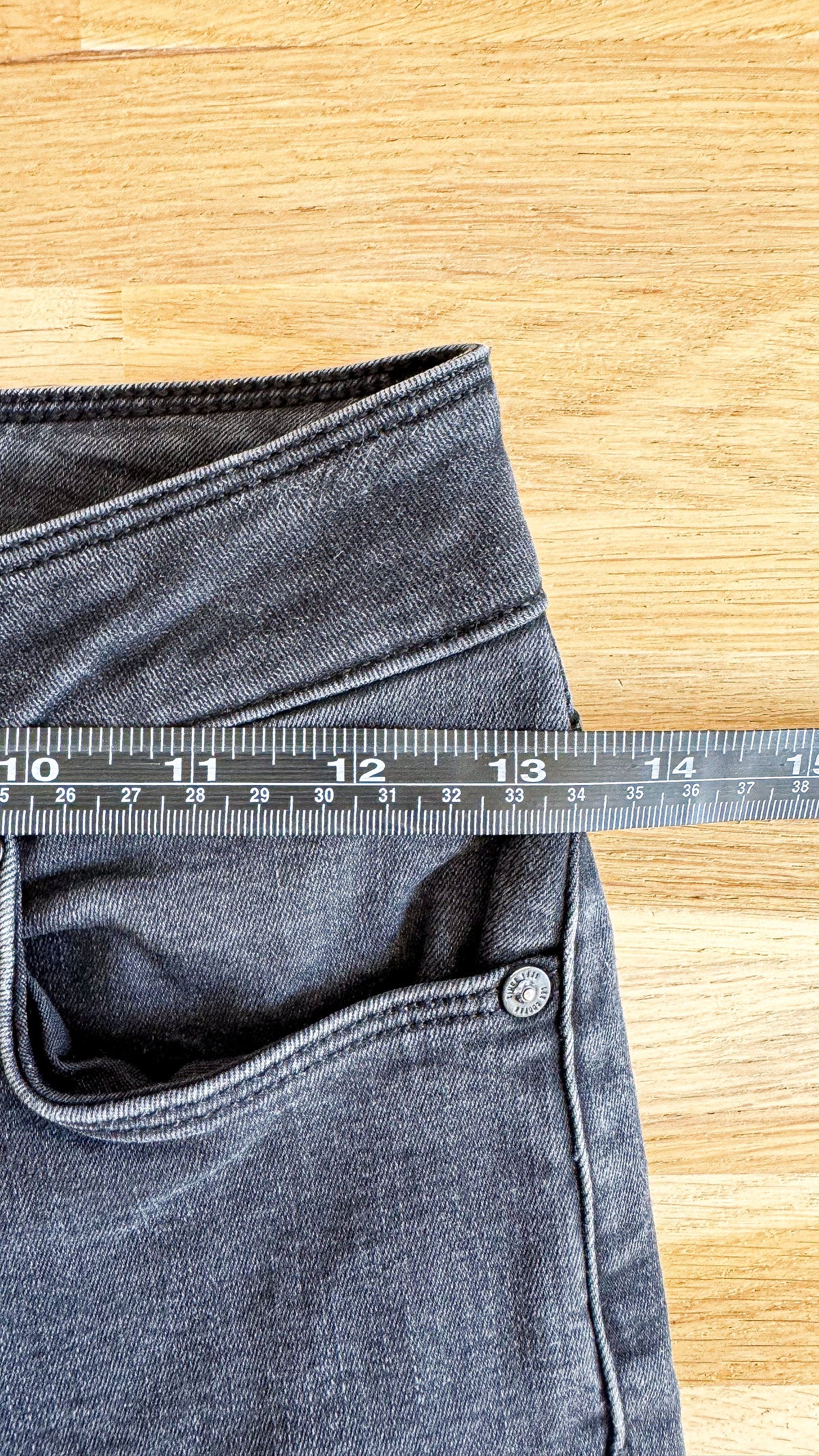 Jean noir large taille haute W24 (FR 34) - Lee Cooper