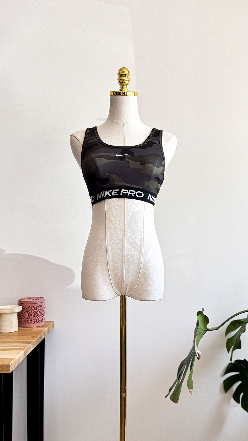 Brassière Nike Pro camouflage army dos croisé taille XS