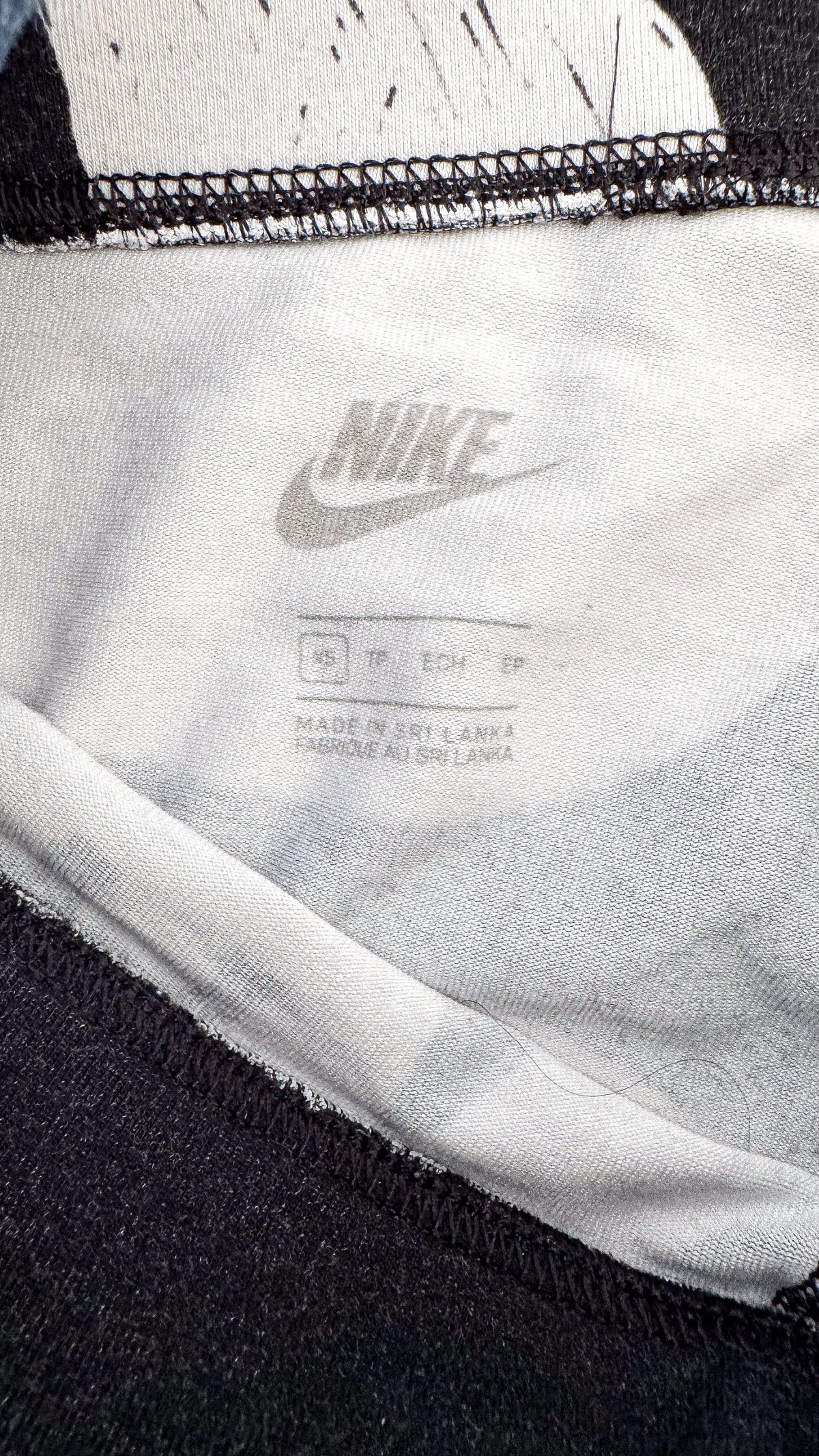 Legging Nike imprimé logo noir blanc taille haute XS