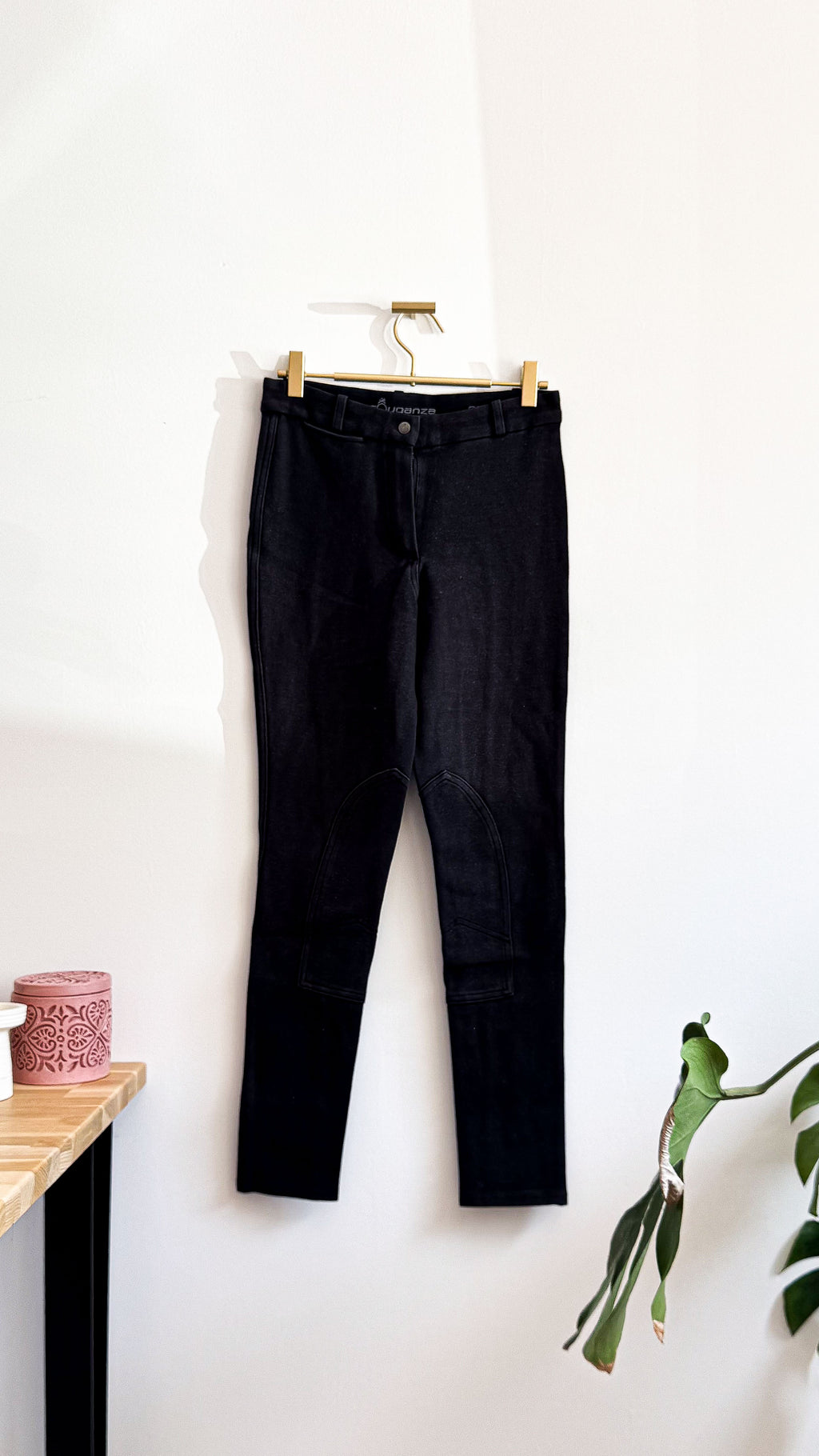 Pantalon équitation noir taille haute 38 - Fouganza