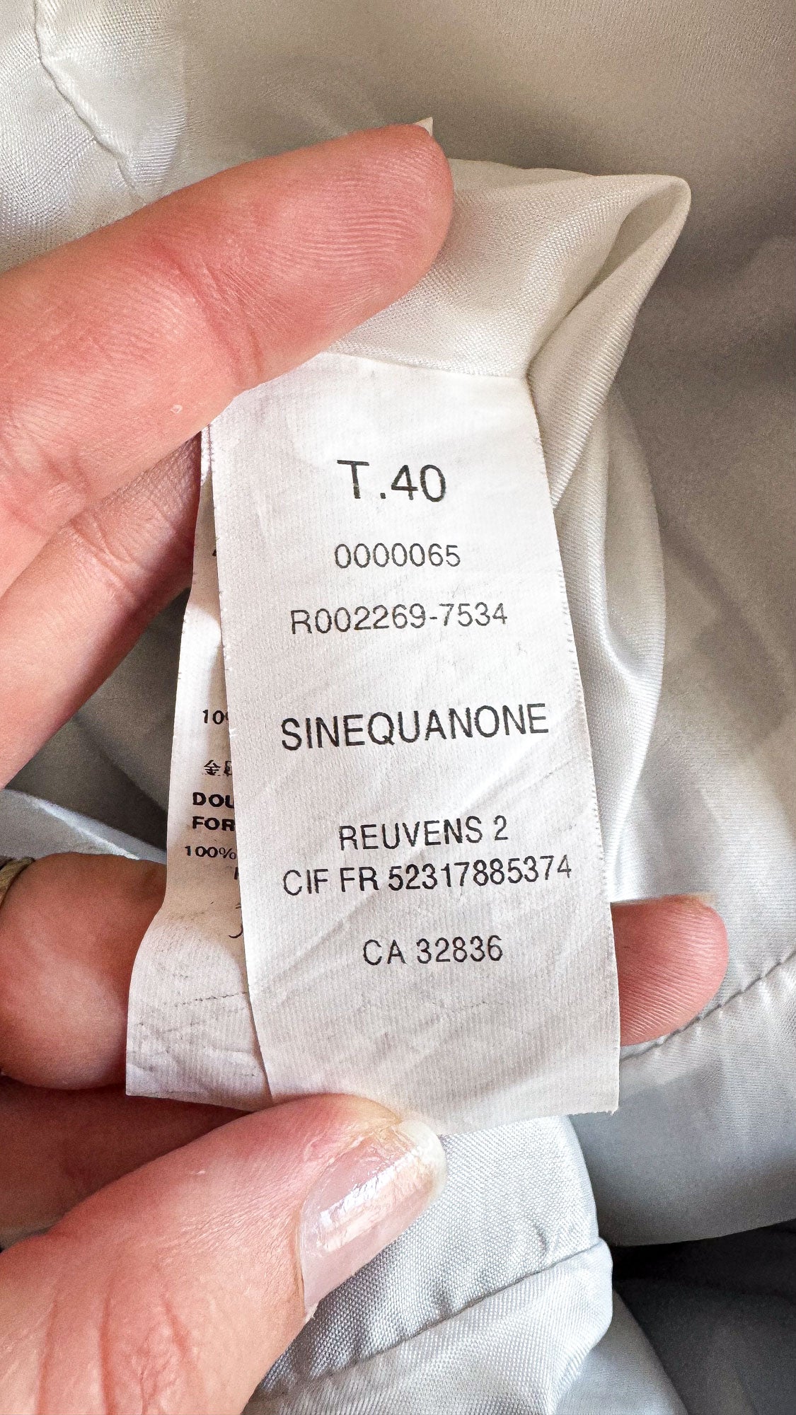 Robe bicolore lin vichy 40 - Sinequanone