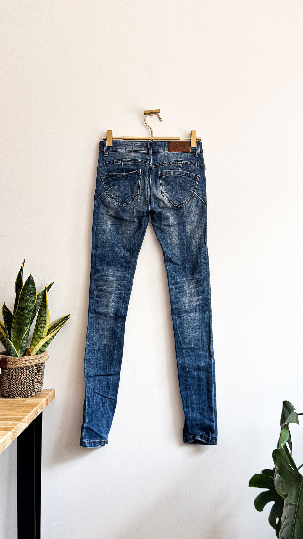 Jean skinny bleu délavé destroy 32 - J.Jeans