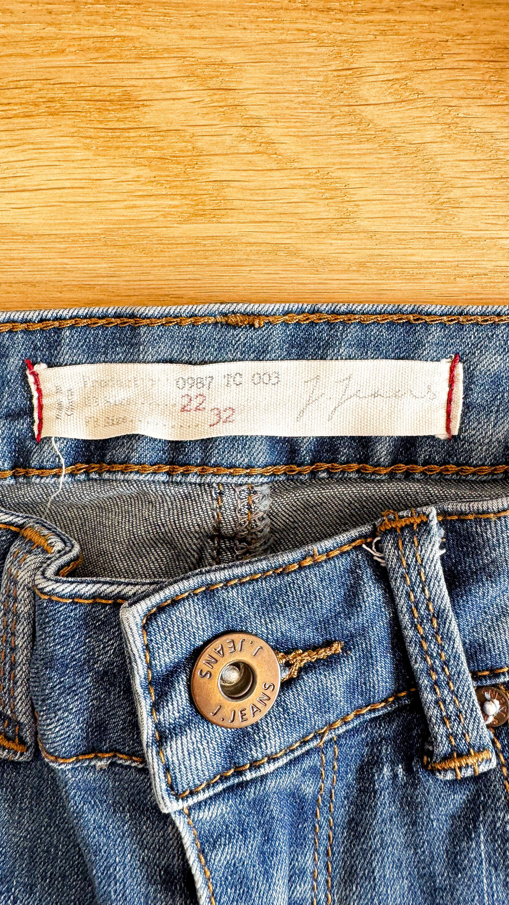 Jean skinny bleu délavé destroy 32 - J.Jeans