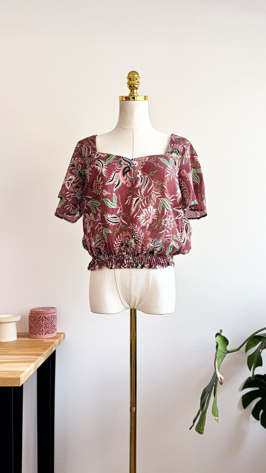 Blouse Cache Cache Bloheaven rouge T40 neuve étiquette