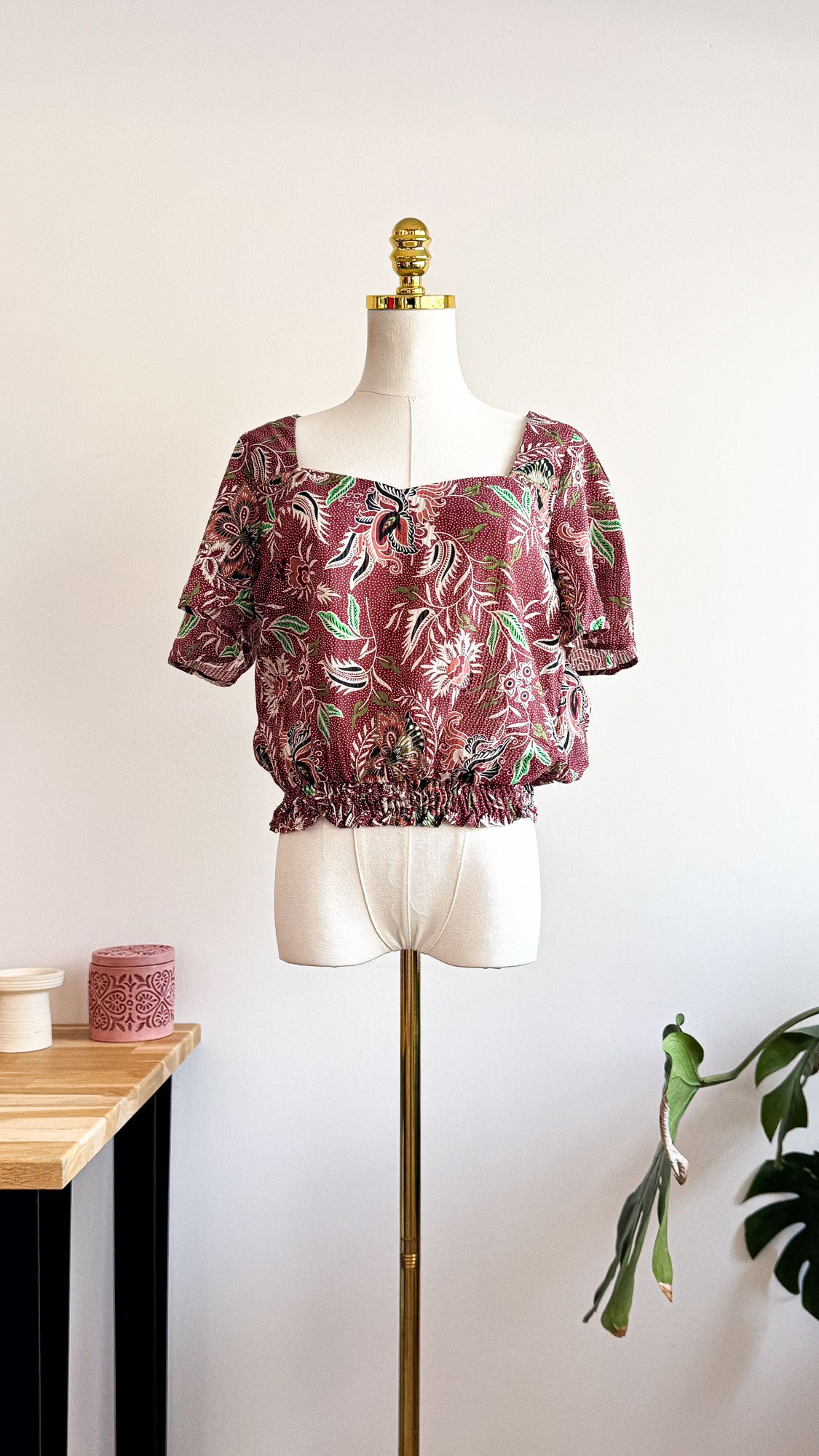 Blouse Cache Cache Bloheaven rouge T40 neuve étiquette