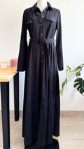 Robe longue chemise velours côtelé M - Vero Moda