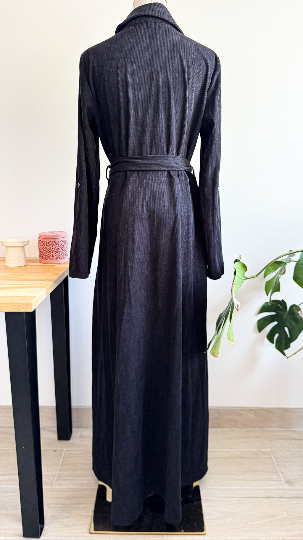 Robe longue chemise velours côtelé M - Vero Moda