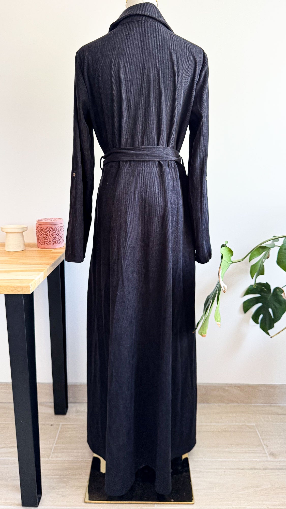 Robe longue chemise velours côtelé M - Vero Moda