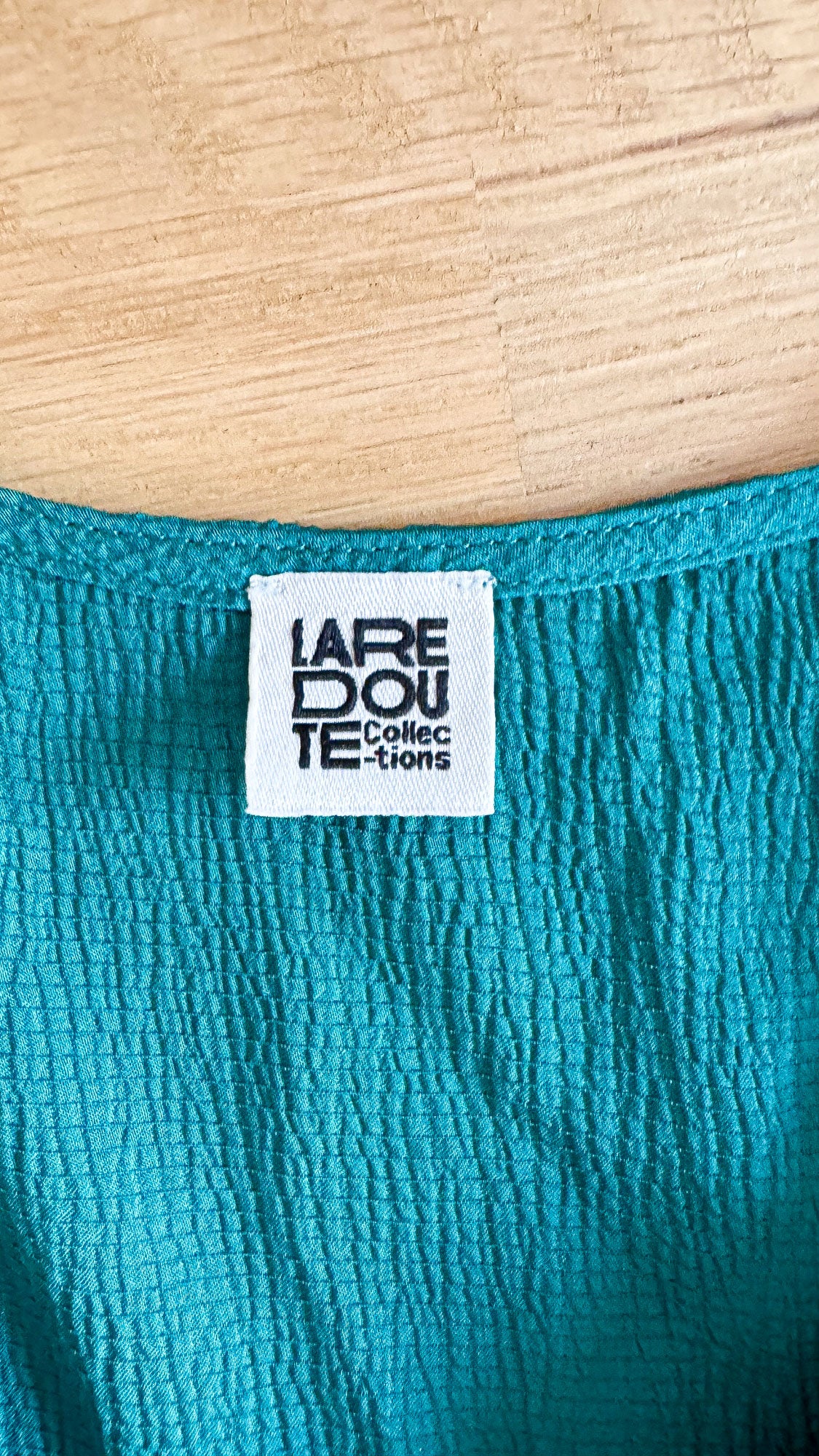 Robe longue chemise verte boutonnée 40 - La Redoute