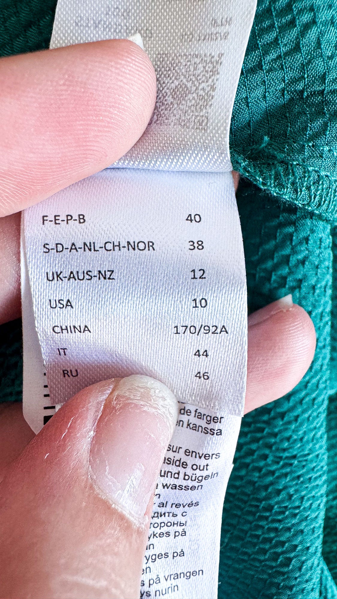 Robe longue chemise verte boutonnée 40 - La Redoute
