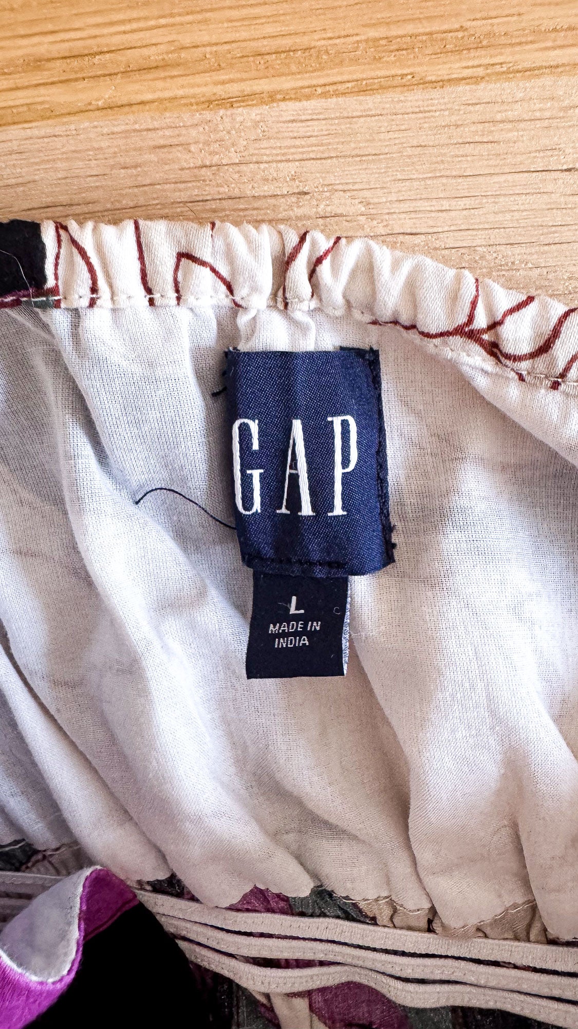 Robe longue fleurs géantes bretelles fines L - Gap