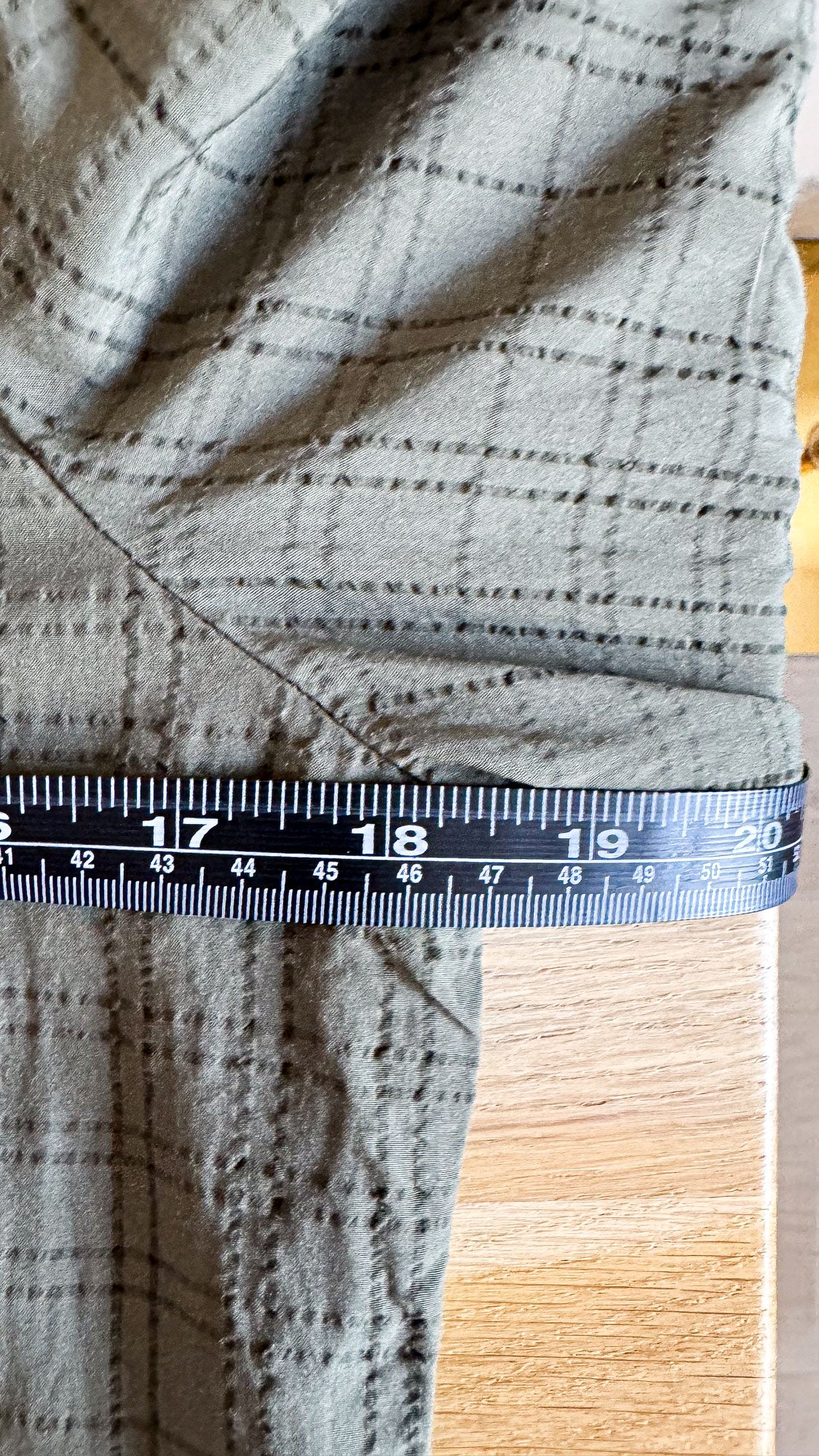 Robe chemise longue carreaux kaki 38 - Marks & Spencer