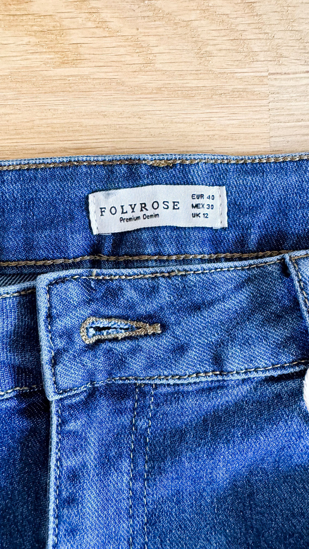 Jean flare taille haute neuf étiquette 40 - Foly Rose