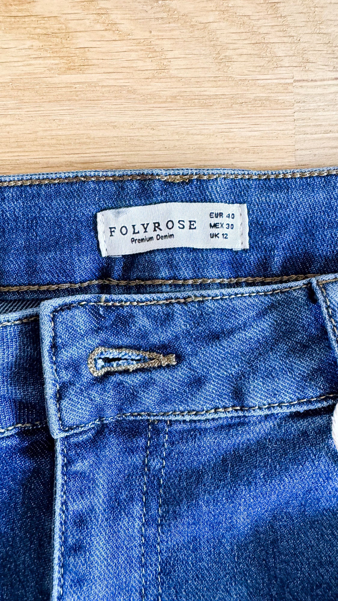 Jean flare taille haute neuf étiquette 40 - Foly Rose