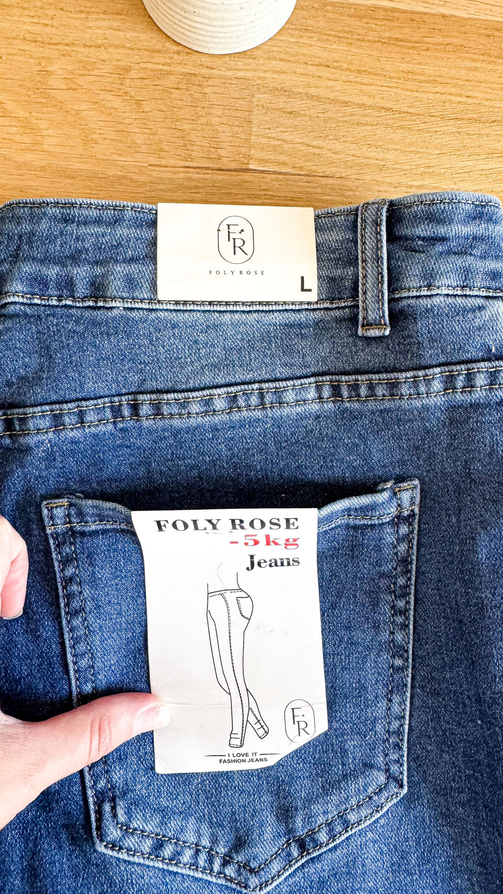 Jean flare taille haute neuf étiquette 40 - Foly Rose
